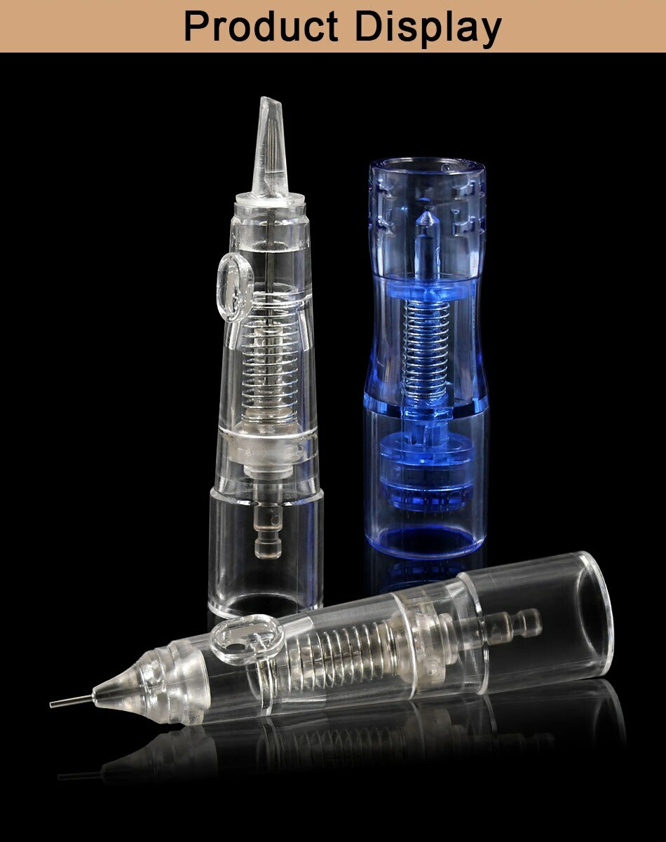 10Pcs 1R/RL Microblading Cartridge Needles For Biomaser Permanent Makeup Machine