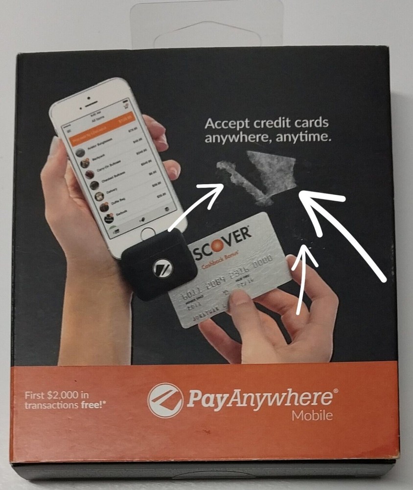 BNIB PayAnywhere Mobile Credit Card Reader Android iPhone Read Description