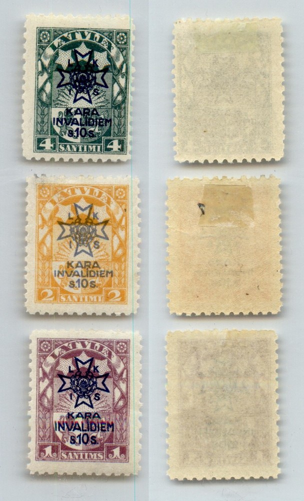 Latvia 1920 SC B21-B23 mint . rtc8531