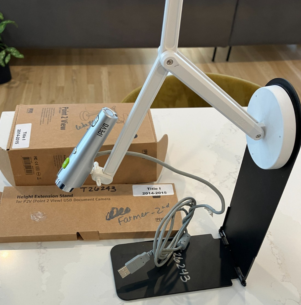 Ipevo Document Webcam CDVU-031P w/ Stand and Height Ext