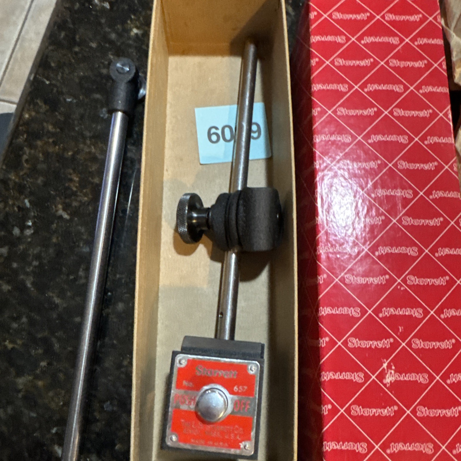 STARRETT #657D MAG BASE IND HOLDER W/ATTACHMENT NEW/UNUSED