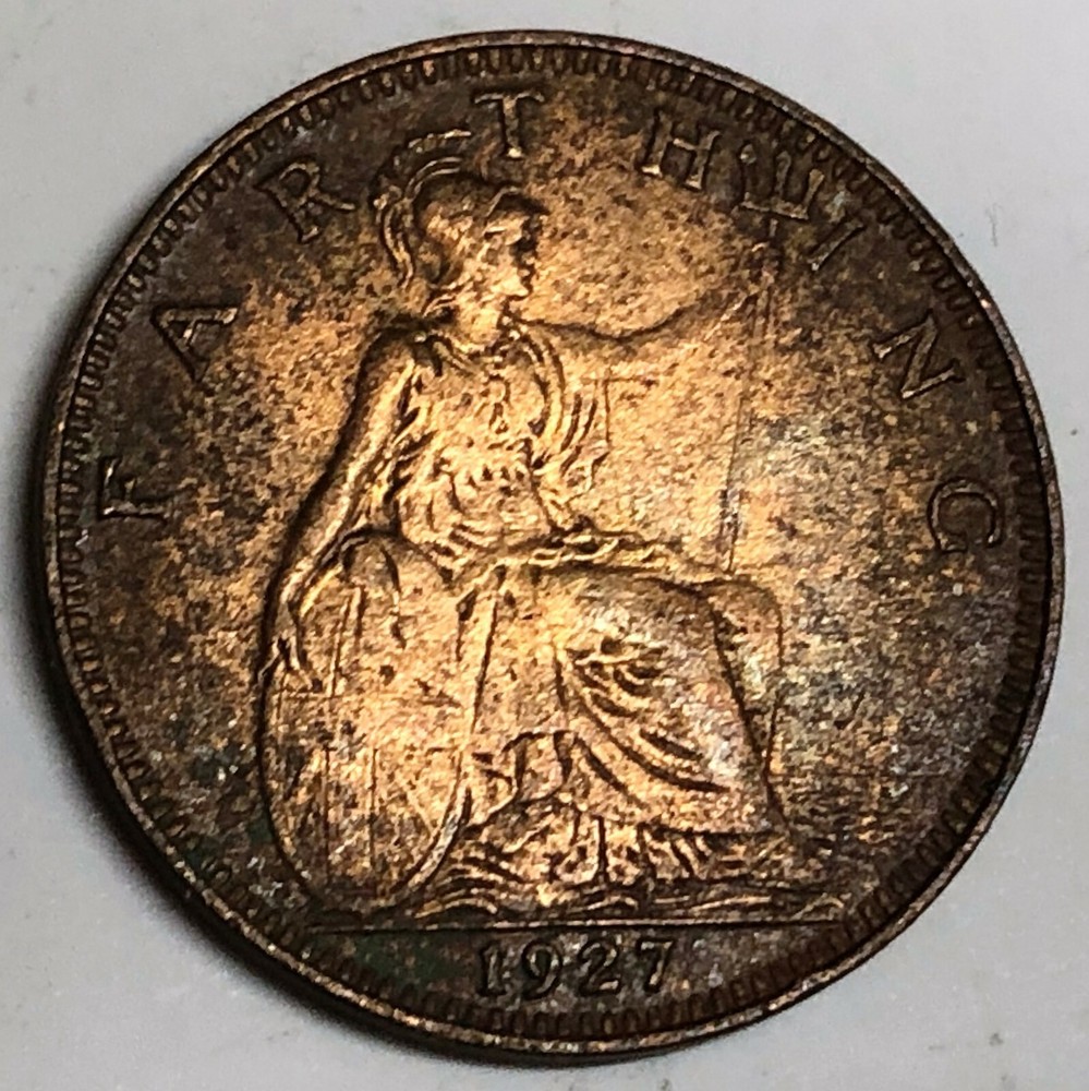 # C2965   GREAT BRITAIN     COIN,     FARTHING    1927