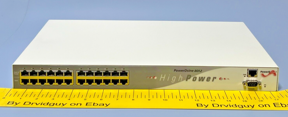 PowerDsine PD-8012ACM High-Power over Ethernet Network Switch; Securely Managed