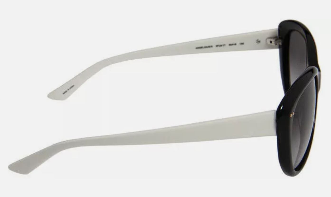 New New Kate Spade New York KS Angelique/s Sunglasses 0FU8/Y7 Black Cream 55mm