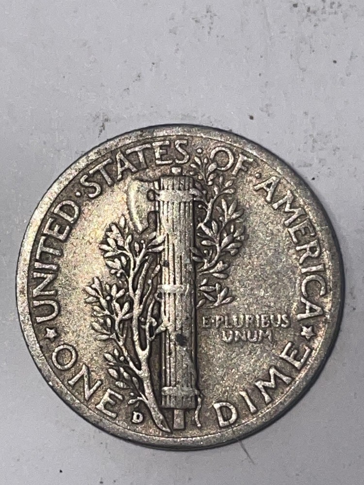 1943 D Mercury Dime multiple errors 3 on 1943 an in god we trust Error
