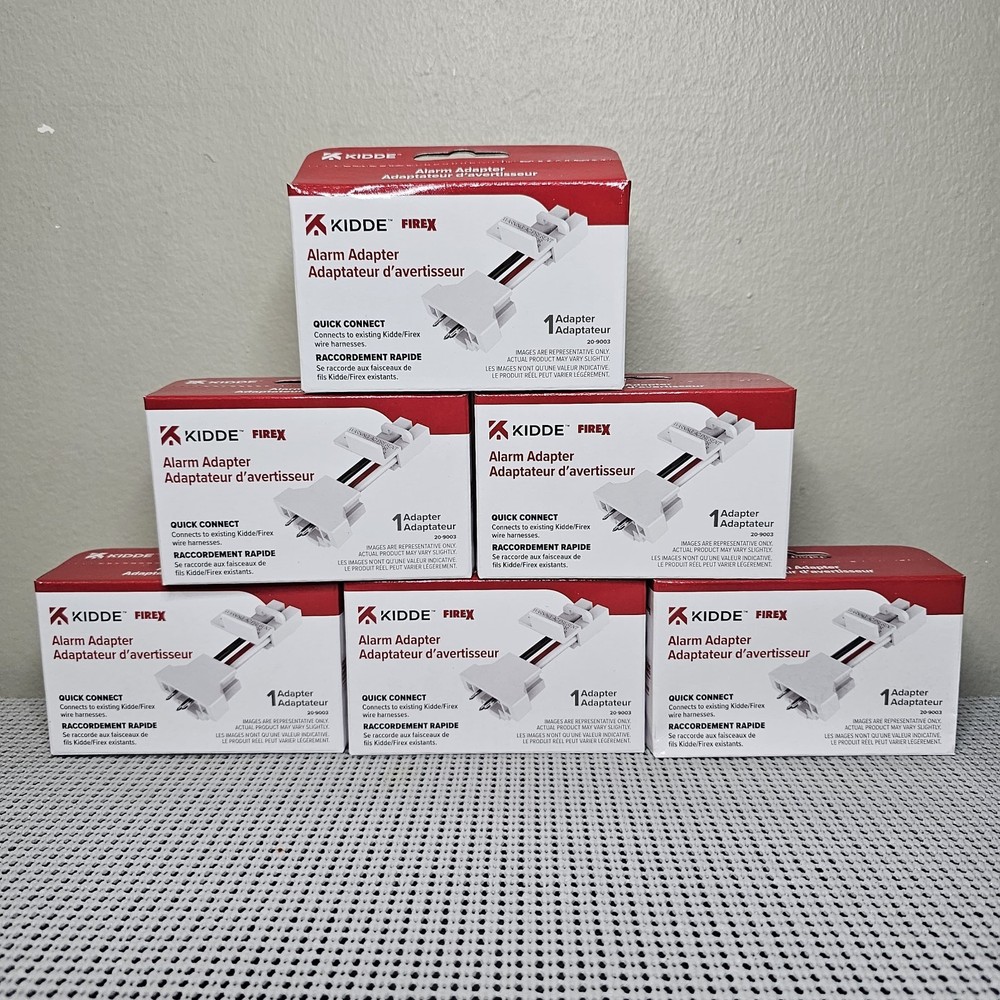 Kidde Quick Connect Smoke Detector Adapter Plug 20-9003 6 Boxes READ DESCRIPTION