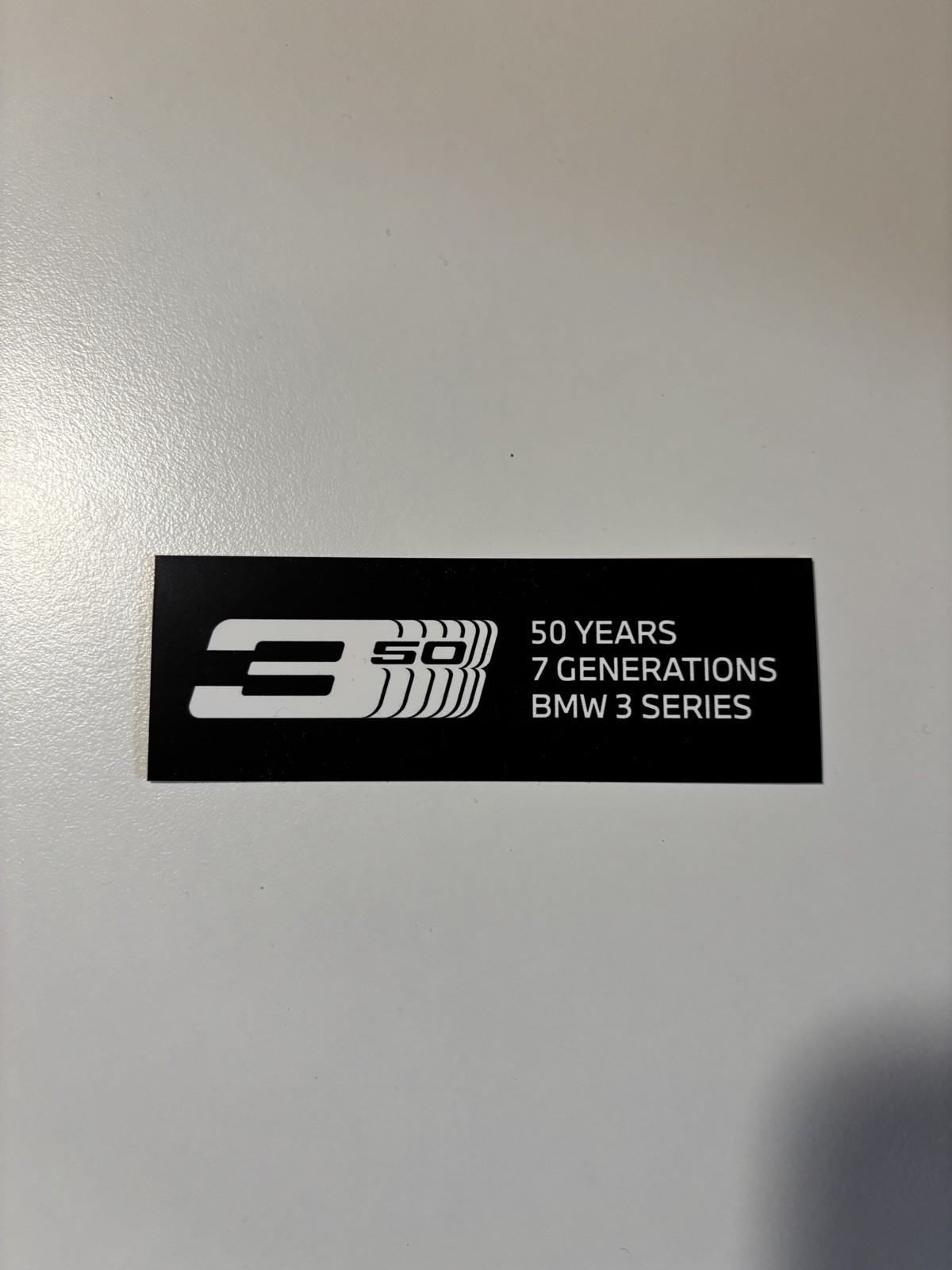 BMW Sticker Decal “50 Years BMW 3 Series” M3 E30 E36 E46 E90 E92 F30 G20