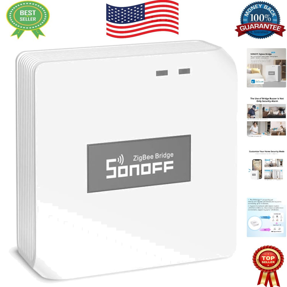 Zigbee 3.0 Smart Home Hub - Dual Protocol, 128 Devices, Security Features