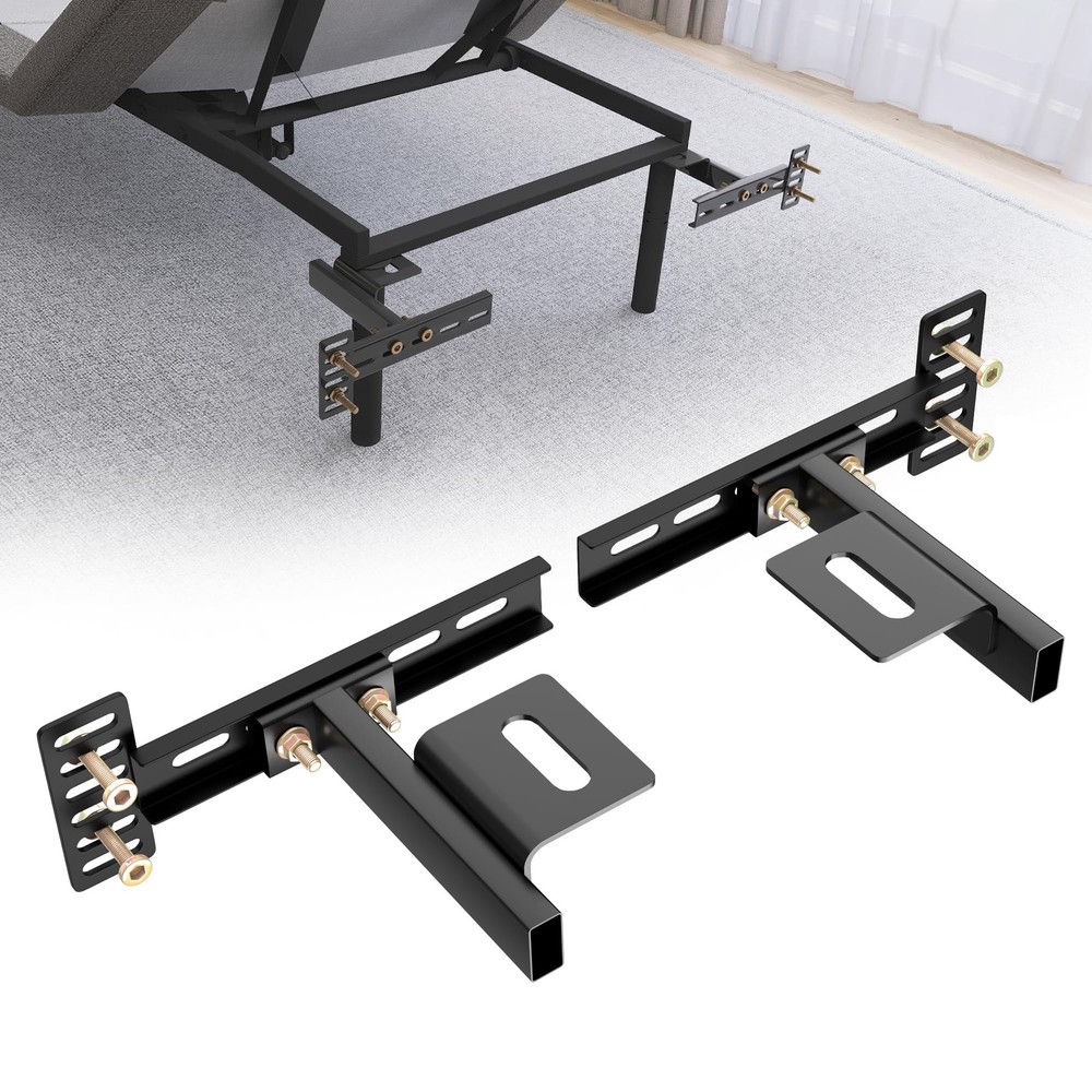 Headboard Brackets for Metal Bed Frame Adjustable Brackets for Headboard with...
