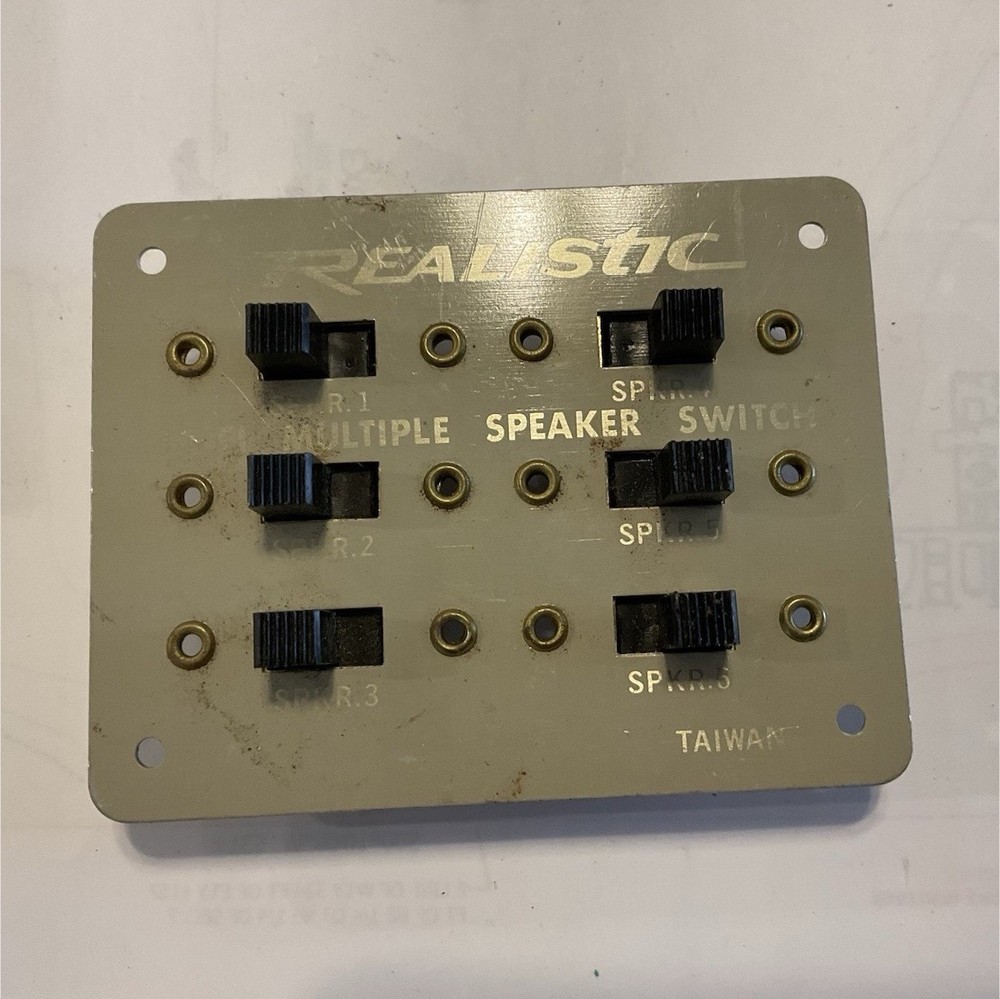 Realistic Multiple Speaker Switch Panel Beige Speaker Switch