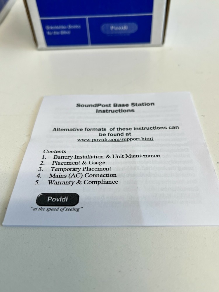 PP24: Povidi Soundpost Controller & Base Station for the Blind