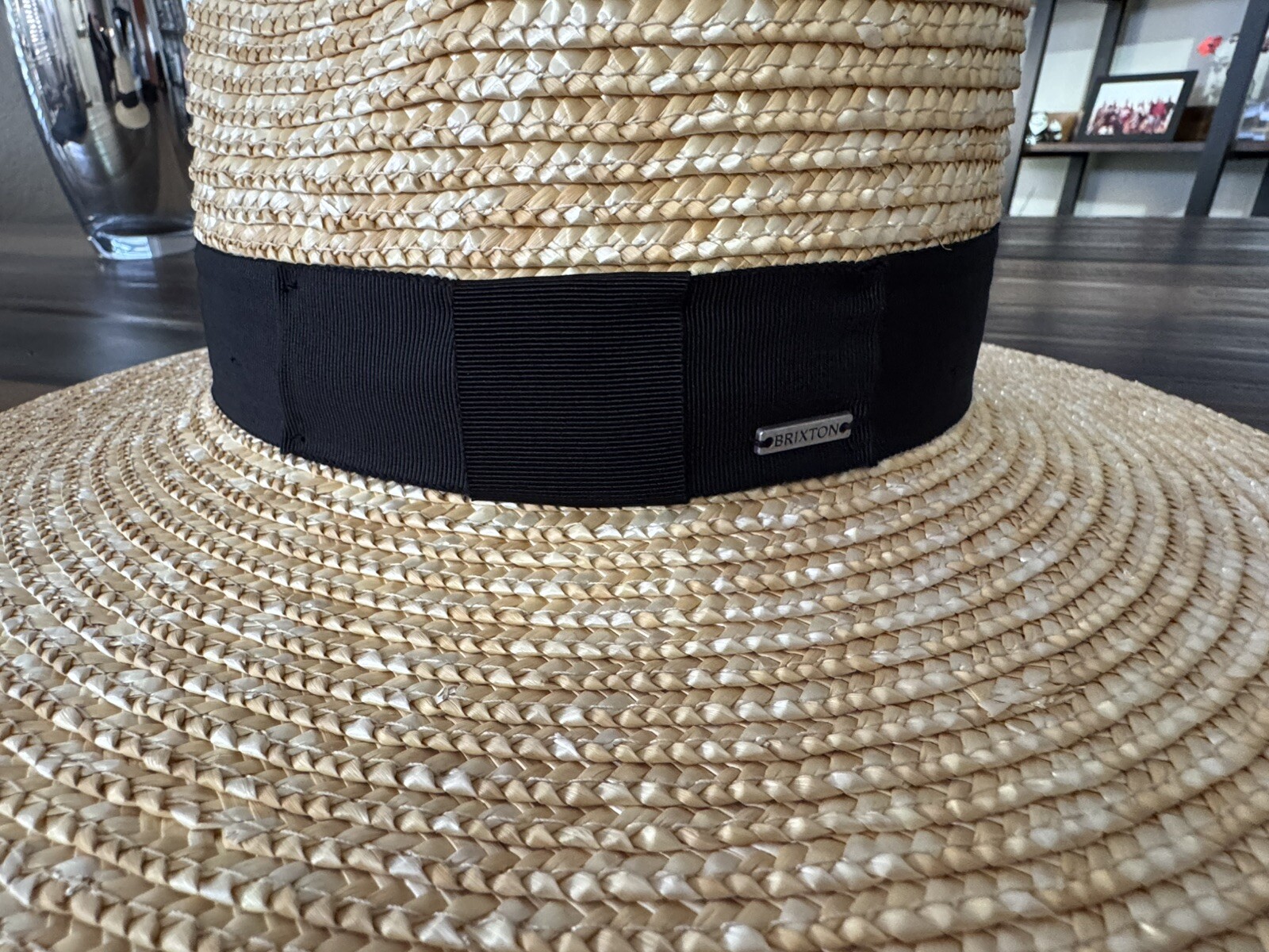 NEW WT Brixton Joanna Straw Sun Hat Honey Size Extra Small Medium Large