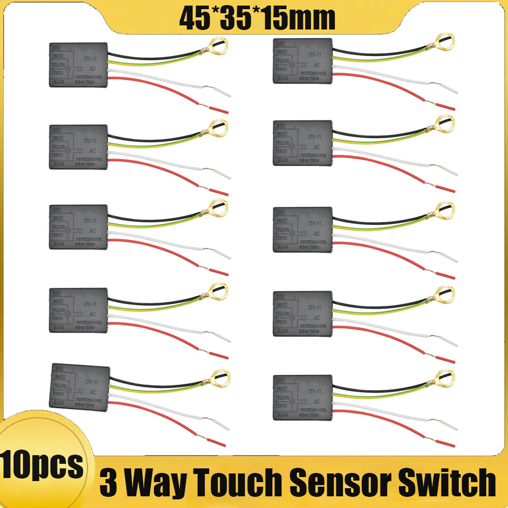 10 x 220V 3 Way Touch Sensor Switch Desk light Parts Touch Control Sensor Dimmer