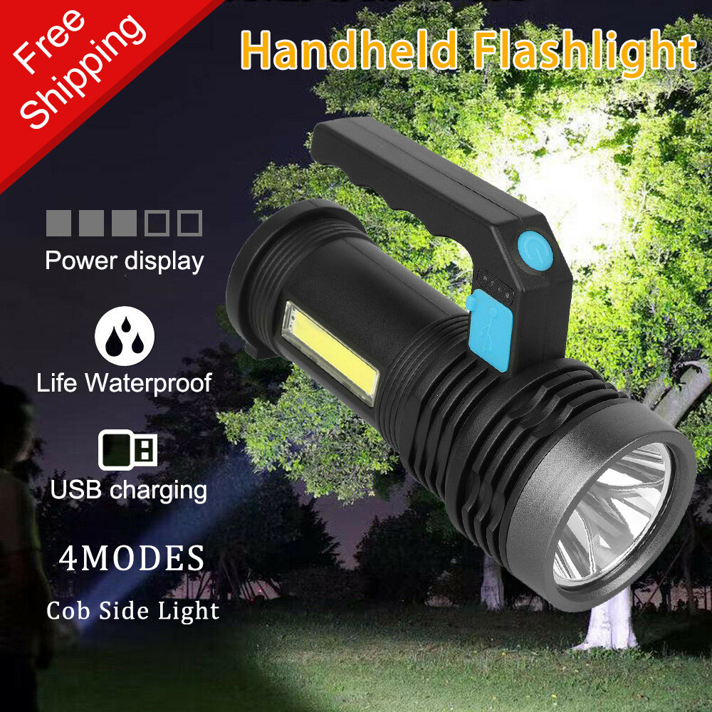 Super Bright 22000000LM LED Flashlight High Powered Torch USB Rechargeable Lamp