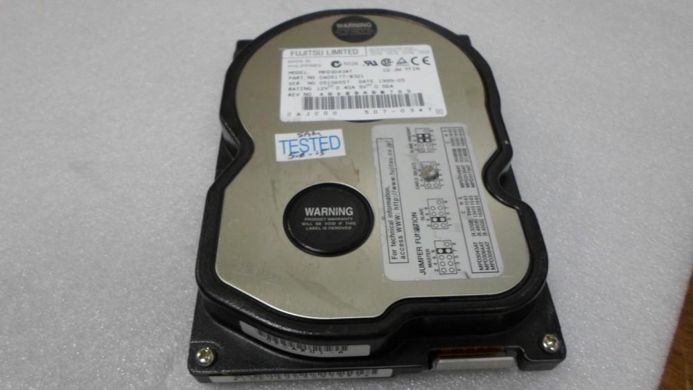 FUJITSU CA05177-B321 4.3GB IDE HDD