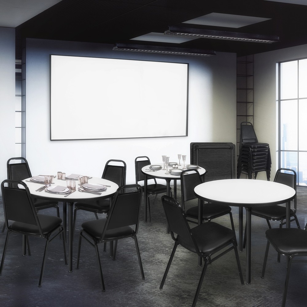 Regency Stackable Cushioned Restaurant Chair – Durable Vinyl Upholstered Café &