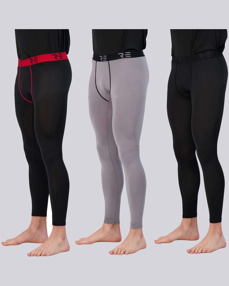 Real Essentials 3 Pack: 3XTall Compression Pants Leggings Tights Set 2