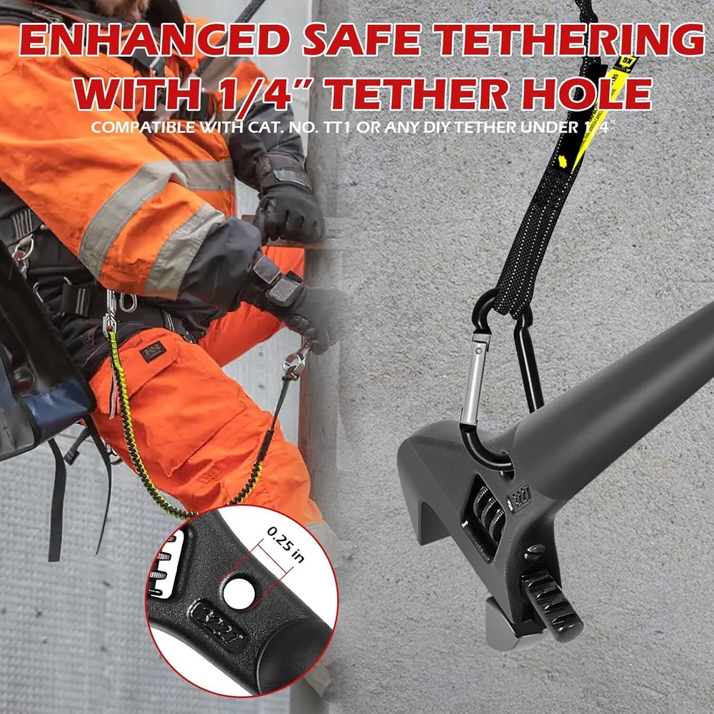 3227 Extra Wide Adjustable Wrench, Construction Spud Wrench