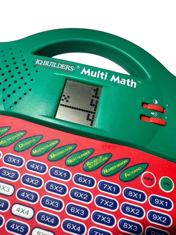 IQ Builders Multi Math Electronic Learning System STEM, WORKS! Vintage