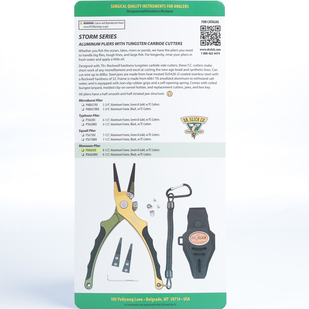 Dr Slick Monsoon Plier - Green & Gold