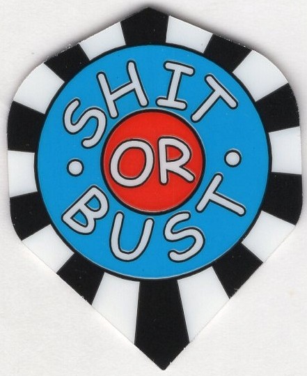 S#!T OR BUST Standard Dart Flights: 3 per set