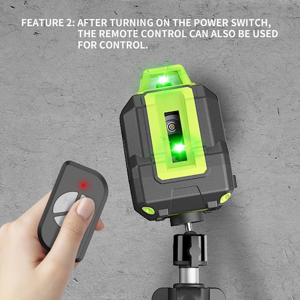 Versatile 360° Green Line Laser Level with Quick-Release Tripod - DIY Essential