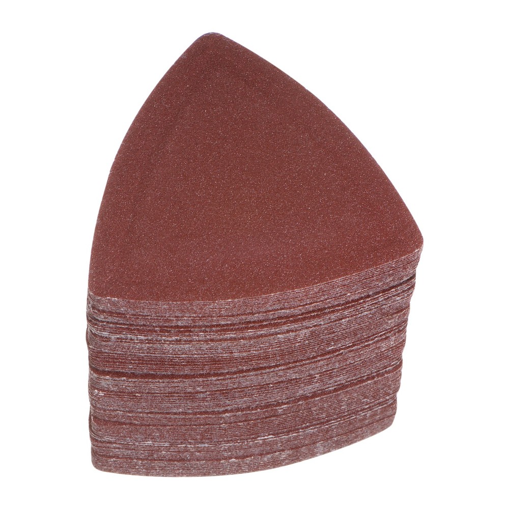 100pcs 150 Grits 80mm Aluminum Oxide Triangular Hook & Loop Sandpapers Pads