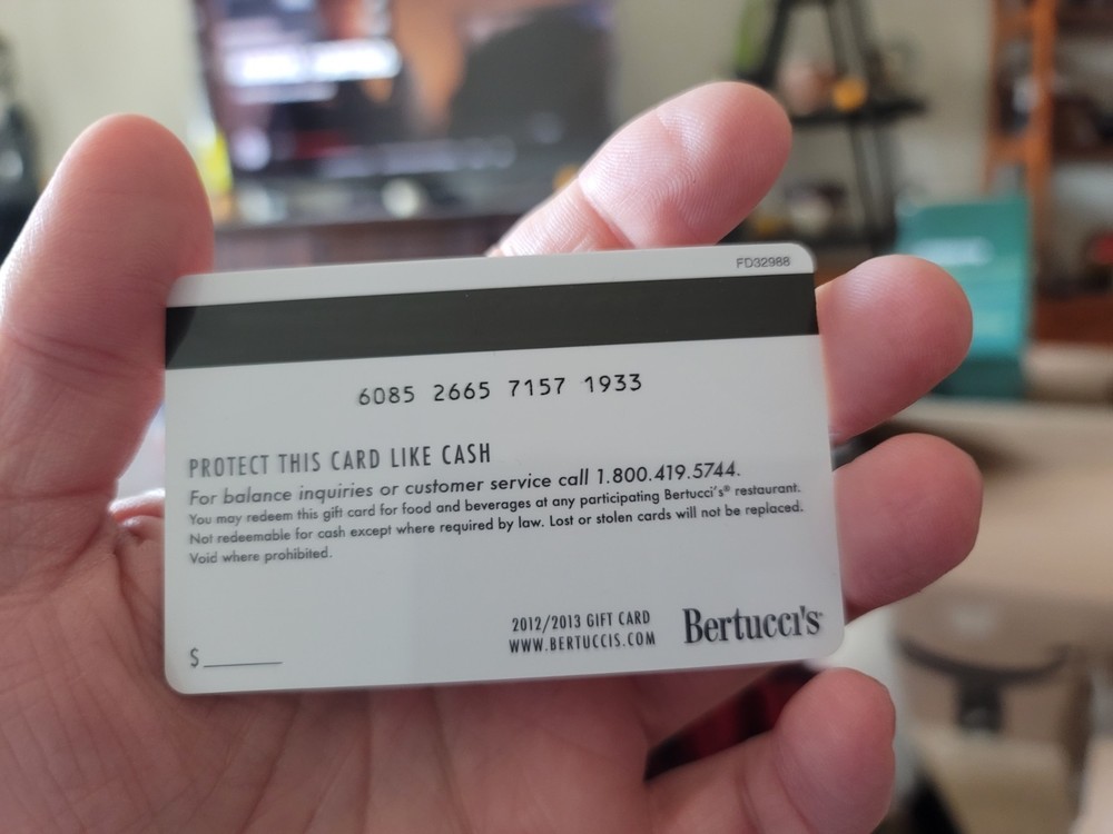 Bertucci's Gift Card 25.00