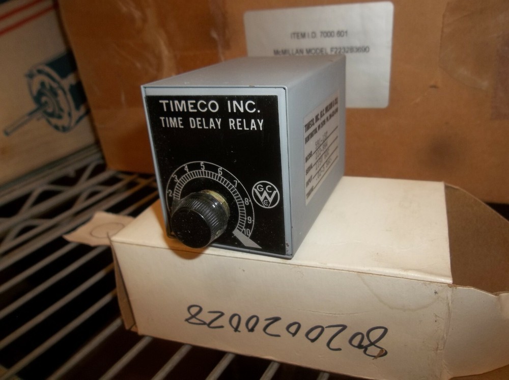 TIMECO INC TIME DELAY RELAY 591-15T