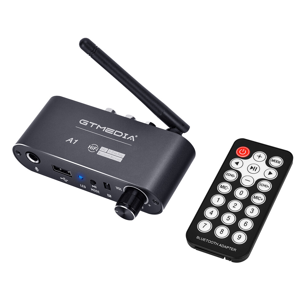 Wireless Bluetooth 5.2 Receiver A2DP/AVRC DAC Converter 3.5mm AUX Audio Adapter