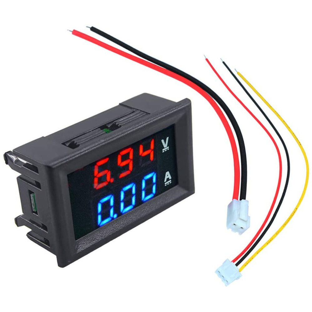 DC 100V 10A Voltmeter Ammeter LED Dual Volt Amp Meter Voltage Current Tester