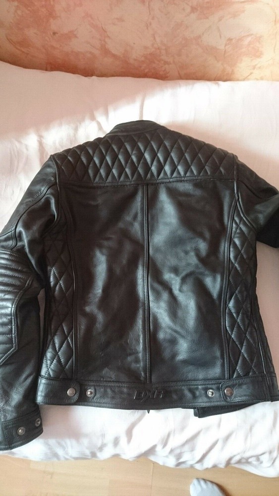 DXR Blacksmith CE motorcycle Leather Jacket - Black 38