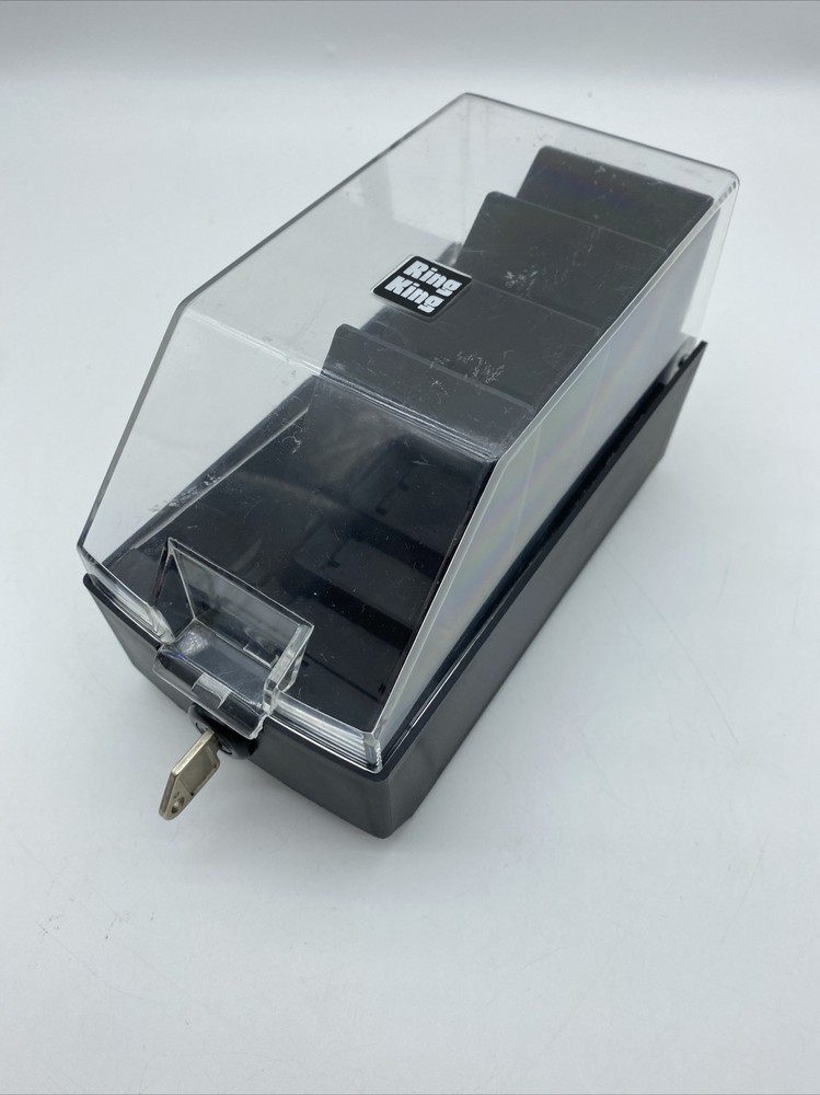 Ring King 3.25" Disk Diskette Storage Holder Case plastic floppy disc storage