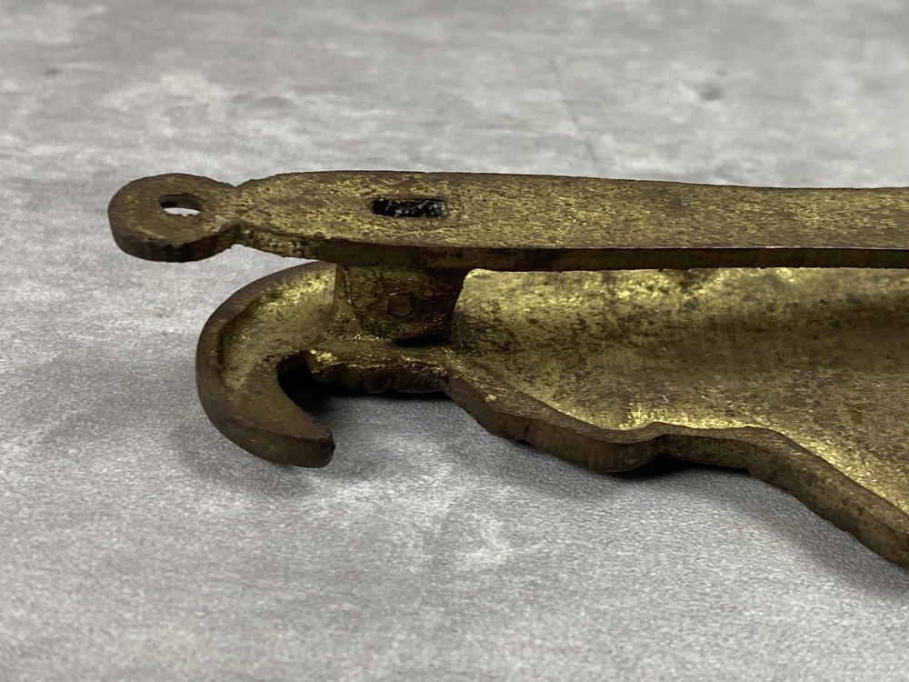 Vintage Solid Brass Mr Punch Door Knocker Complete