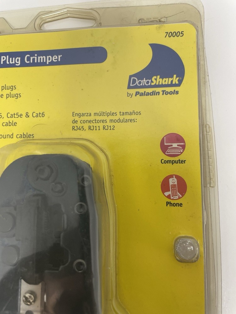 DataShark 70005 Modular Plug Crimper Tool Data/Phone Cable RJ45 RJ11 NETWORK New