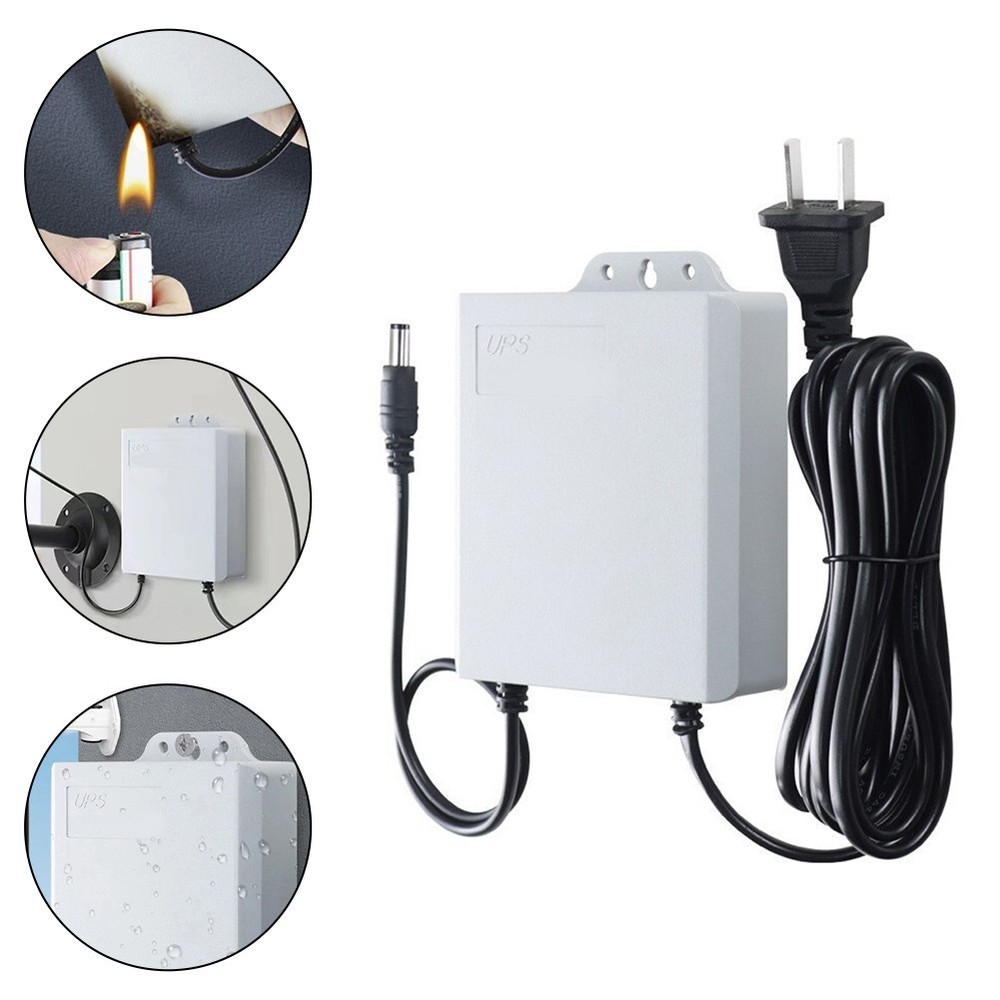 Waterproof DC UPS Battery Backup with Long Cable for Reliable Device Protection