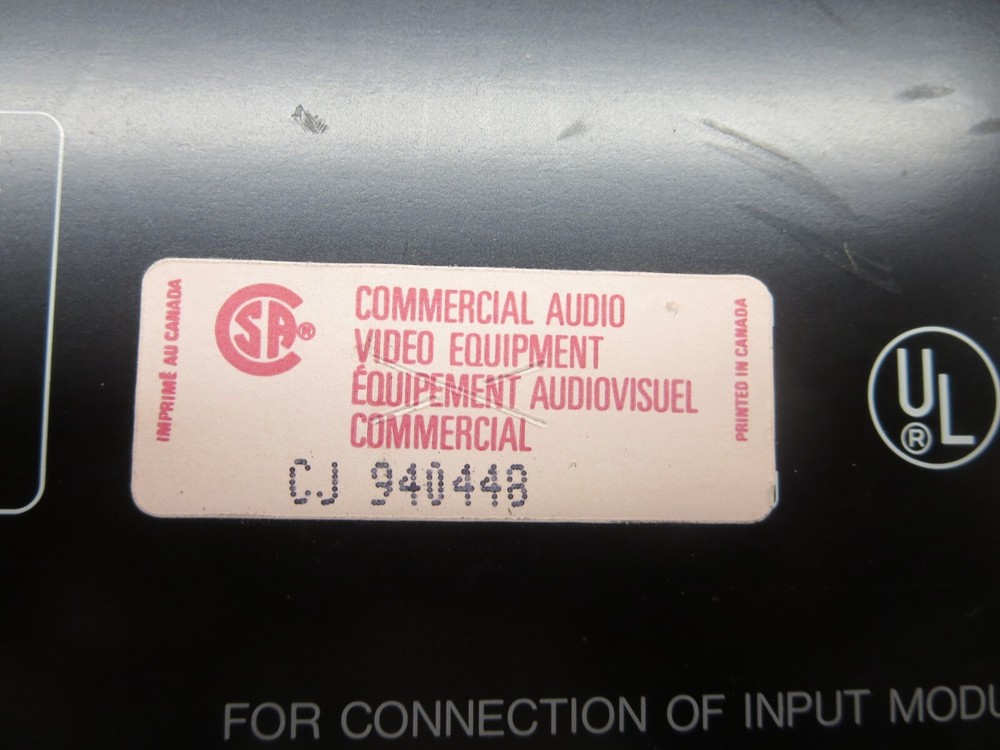 TOA Corp. A-906MK2 60W 8 Channel W/5 Input Modules Missing Knobs Parts/Repair.