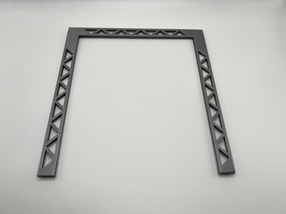 O Scale Four Sided Wide Trestle Platform for Elevated Train or Subway
