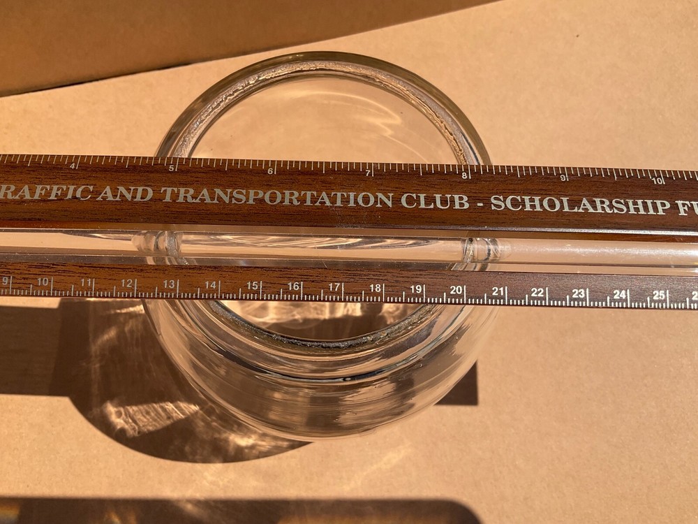 Unmarked Clear Glass Lantern Globe Replacment Globe