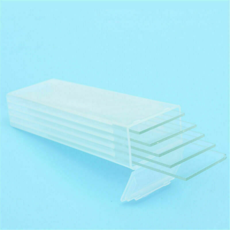 5pcs 1mm Concave Cavity Glass Coverslips Microscope Slide Set Thickness Lab Tool