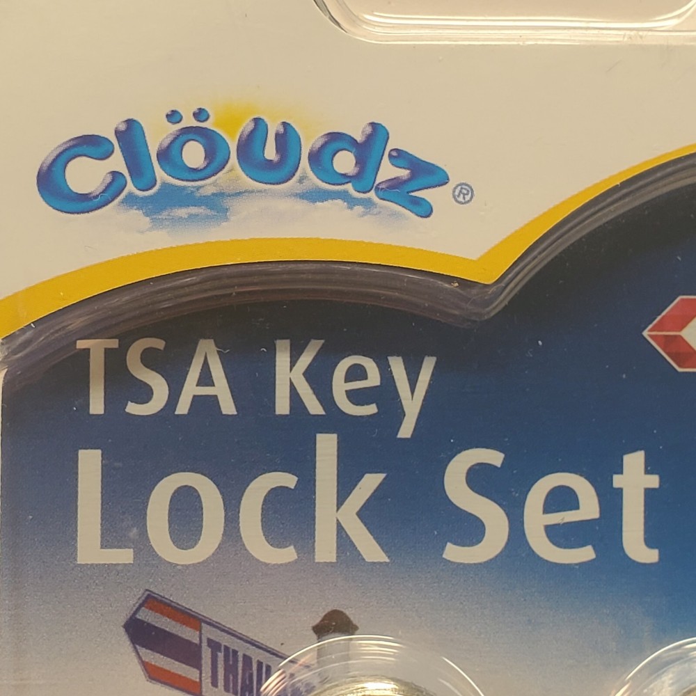 Cloudz TSA Lock Set - 2 Locks 4 Keys - Travel Sentry Approved