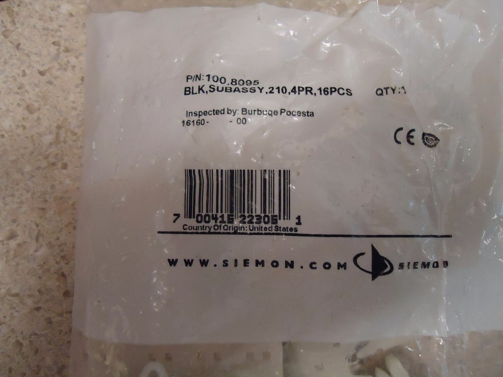 Siemon 100.8095 Connection Block 15PK NIP
