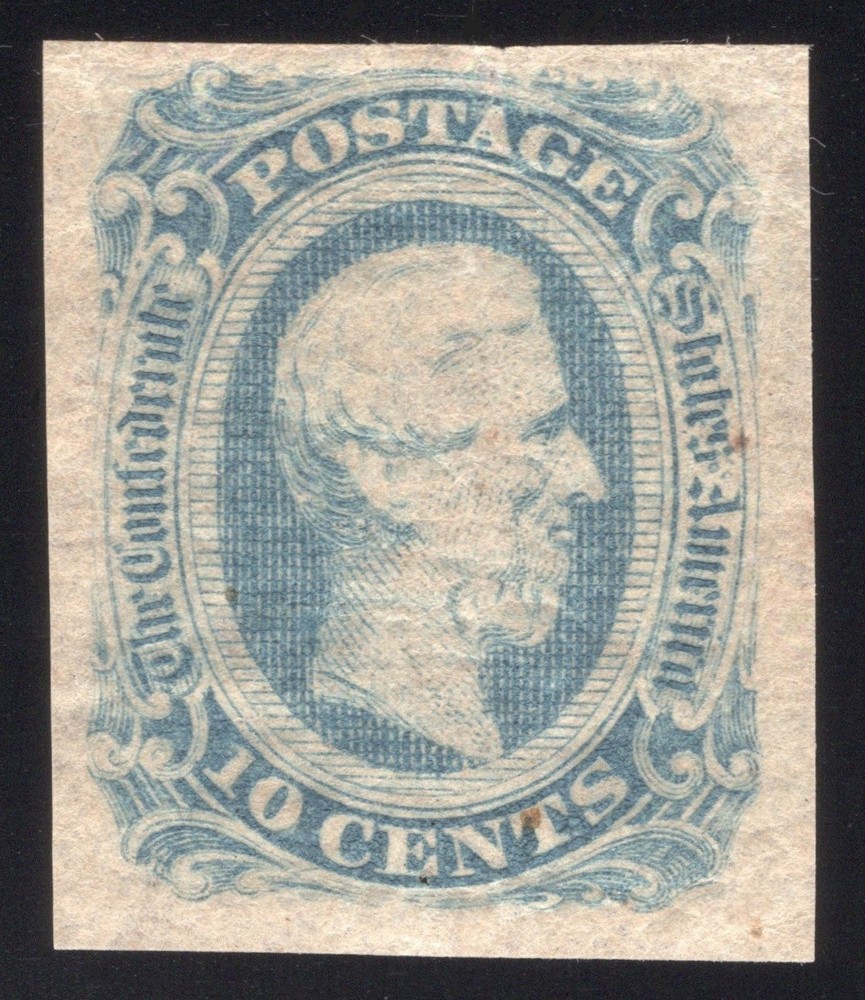 Confederate States, CSA #12 (AD) 10¢ Blue, Mint OG, Sound!