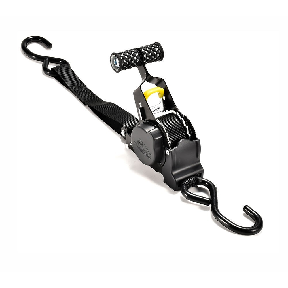 🔥 2-Pack 10FT Retractable Ratchet Tie-Down Straps | 1500LBS Heavy-Duty | S-Hook