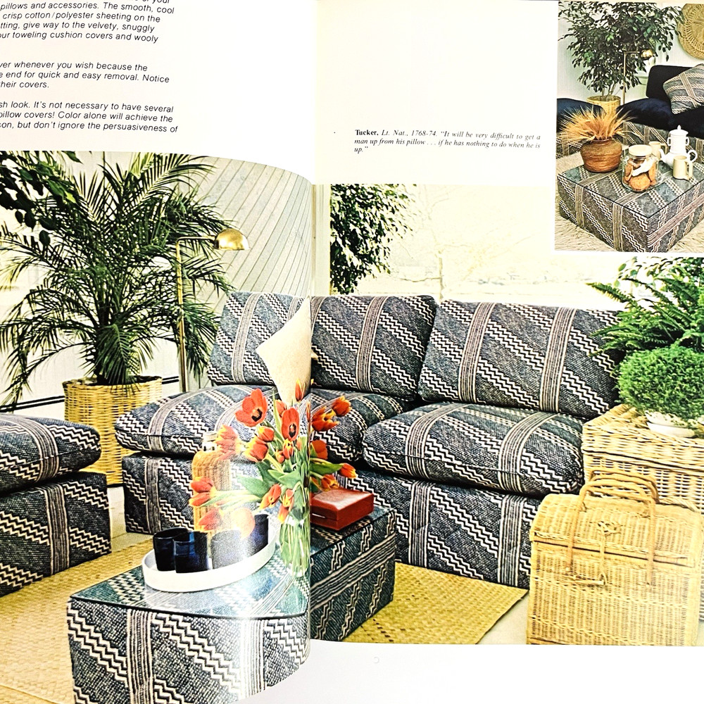 Vintage Pillows Designs Patterns Projects Book Hardcover by Mary E Johnson