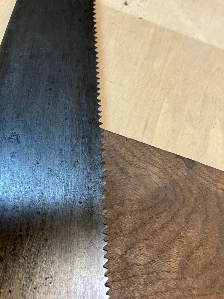 E C Atkinson 22 Inch Saw With Floral Carvings