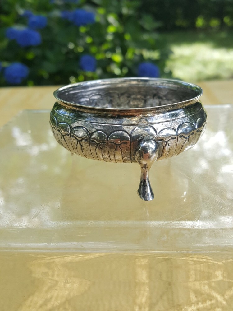 Russian 18 c. silver salt cellar, 1781.