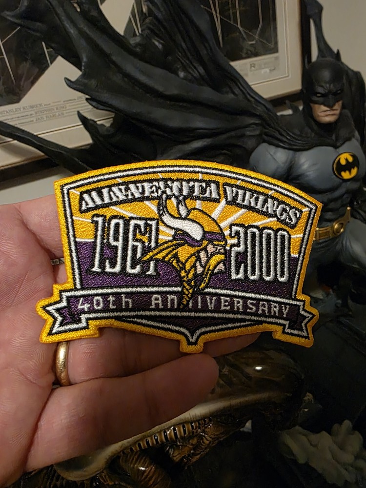1961 - 2000 Minnesota Vikings 40th Anniversary Patch for Authentic Jersey
