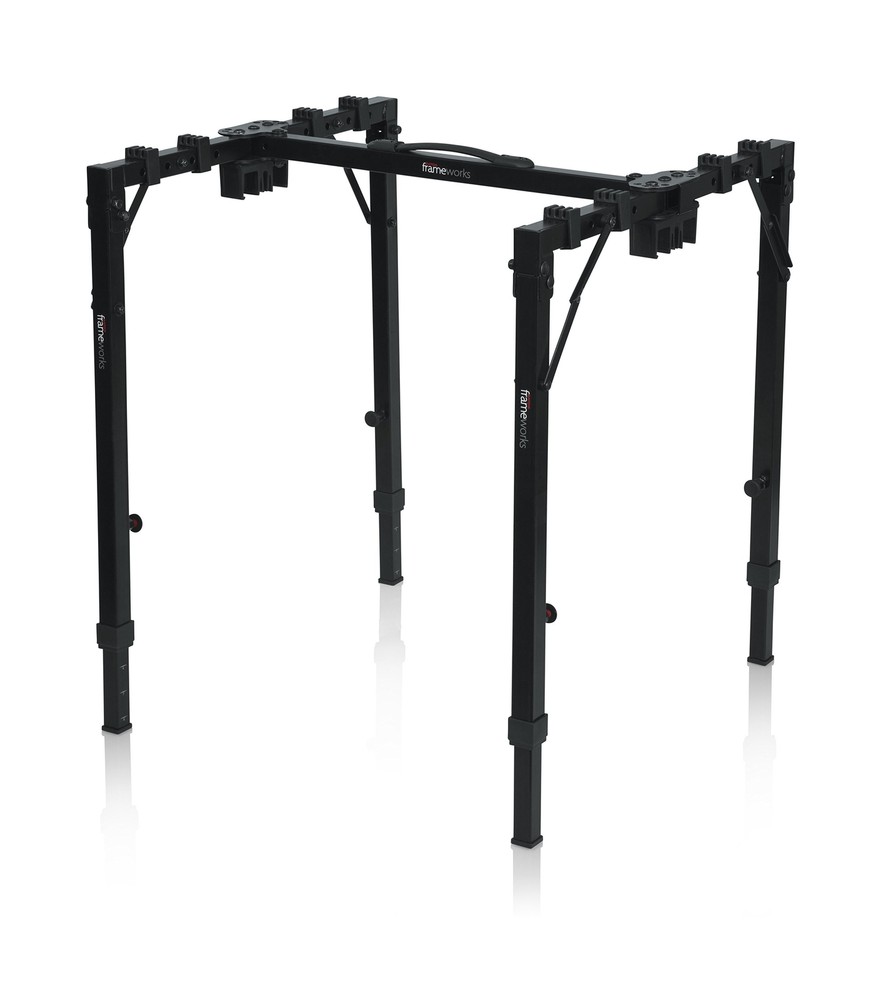 Gator Frameworks Adjustable T-Stand Folding Workstation or Keyboard Stand; We...