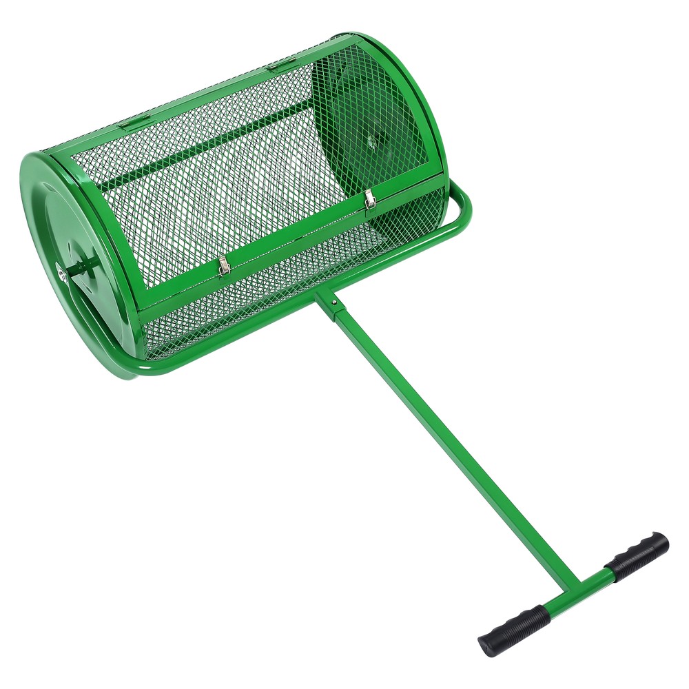 24'' Green Compost Spreader Universal For Compost Peat Moss Top Soil And More